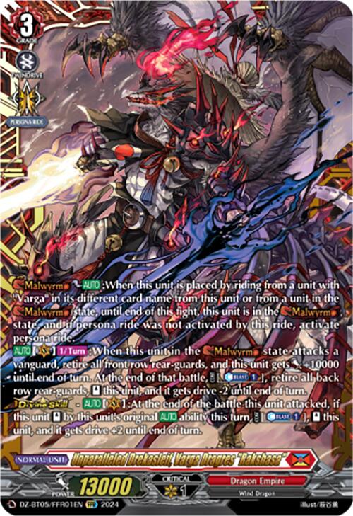 Unparalleled Drekasleif, Varga Dragres "Rakshasa" (DZ-BT05/FFR01EN) [DZ-BT05: Omniscient Awakening]