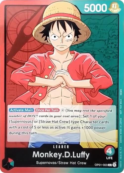 Monkey.D.Luffy [One Piece Demo Deck Cards]