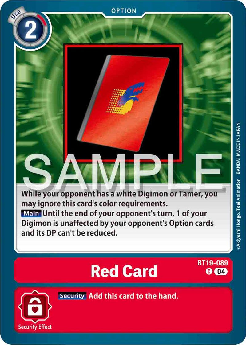 Red Card [BT19-089] [Release Special Booster 2.0]