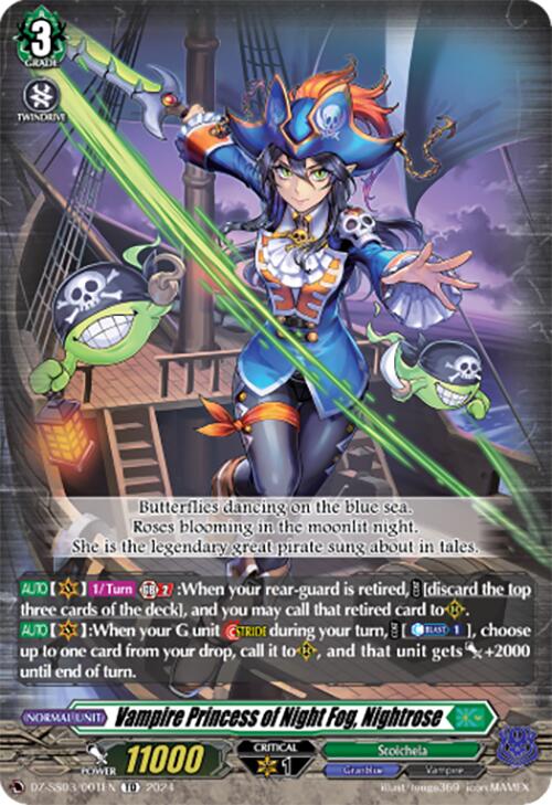 Vampire Princess of Night Fog, Nightrose (DZ-SS03/001EN) [DZ-SS03: Stride Deckset -Nightrose-]