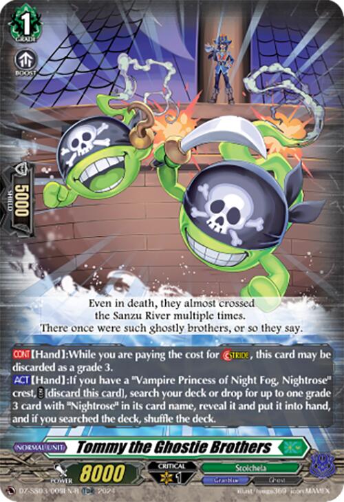 Tommy the Ghostie Brothers (TDR) (DZ-SS03/009EN-R) [DZ-SS03: Stride Deckset -Nightrose-]