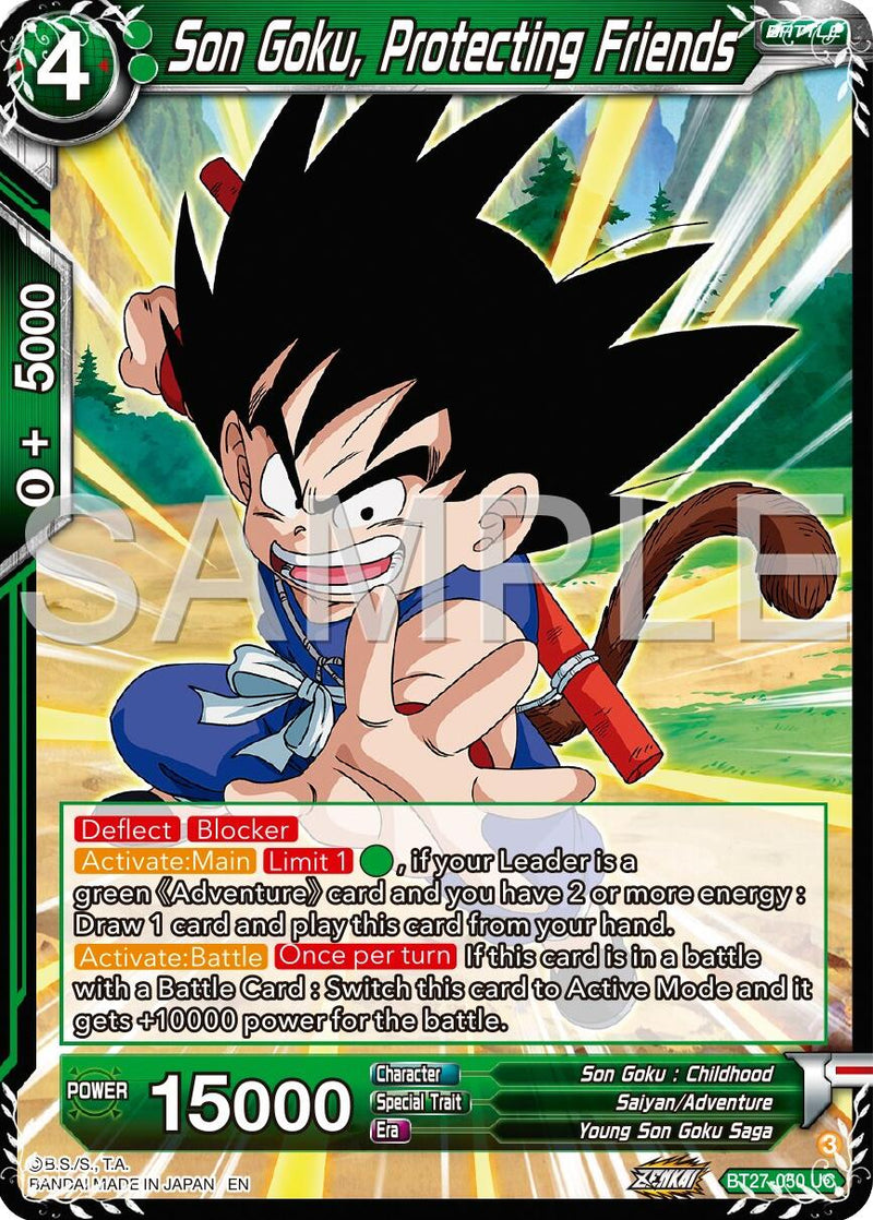 Son Goku, Protecting Friends (BT27-050) [History of Z]