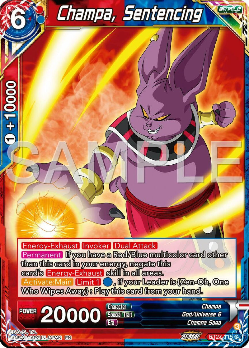 Champa, Sentencing (BT27-115) [History of Z]