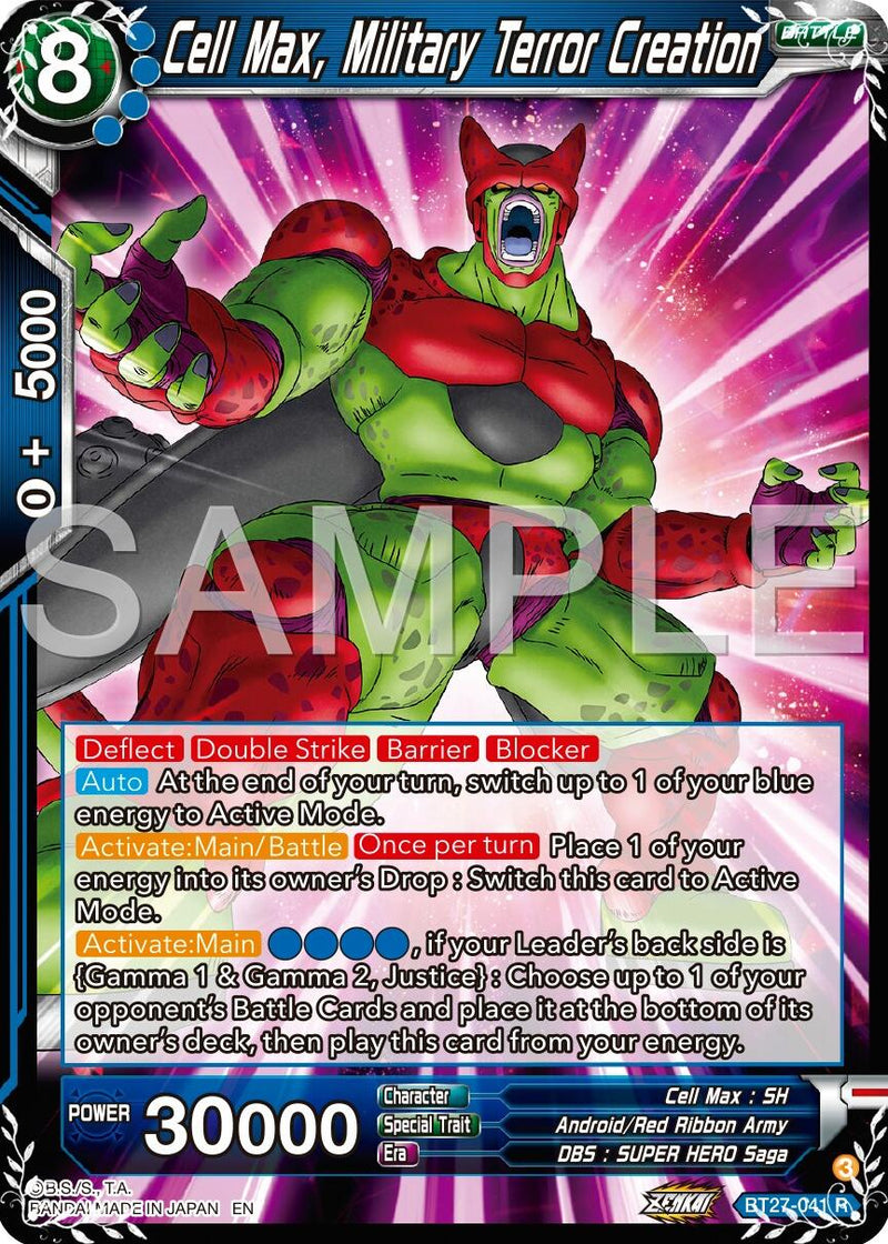 Cell Max, Military Terror Creation (BT27-041) [History of Z]