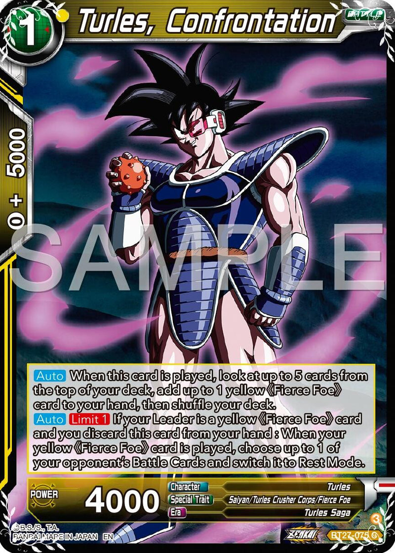 Turles, Confrontation (BT27-075) [History of Z]