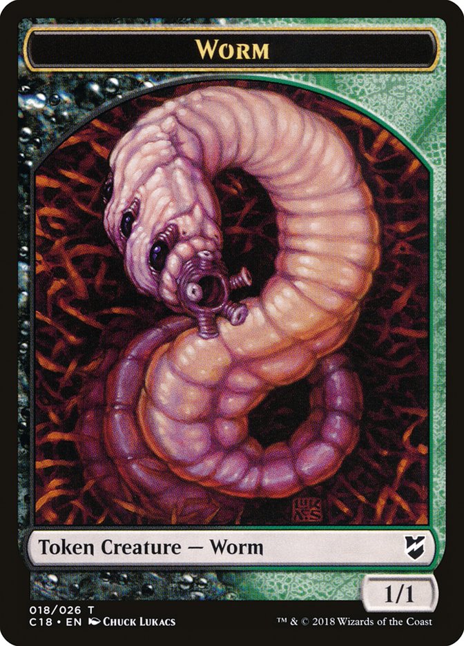 Worm Token [Commander 2018 Tokens]