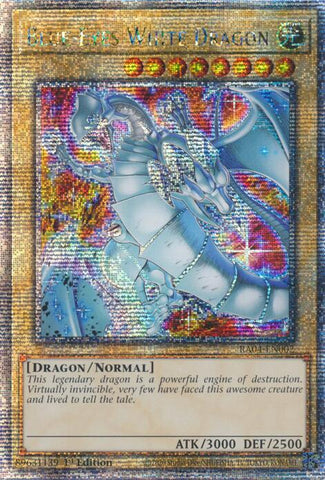 Blue-Eyes White Dragon (New Art) [RA04-EN002] Quarter Century Secret Rare