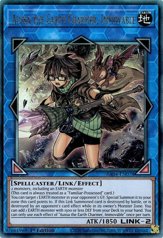 Aussa the Earth Charmer, Immovable [RA04-EN078] Ultimate Rare