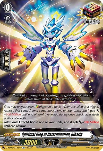 Spiritual King of Determination, Olbaria (D-TD02/018EN) [D-TD02: Michiru Hazama -Demonic Jewel Dragon of the Four Flames-]