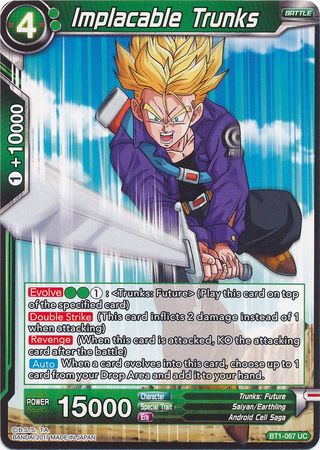 Implacable Trunks (BT1-067) [Galactic Battle]