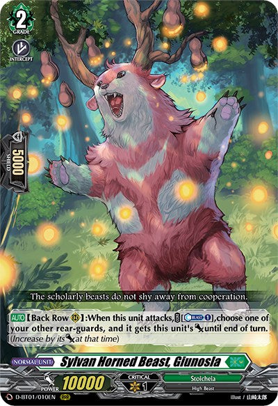 Sylvan Horned Beast, Giunosla (D-BT01/010EN) [Genesis of the Five Greats]