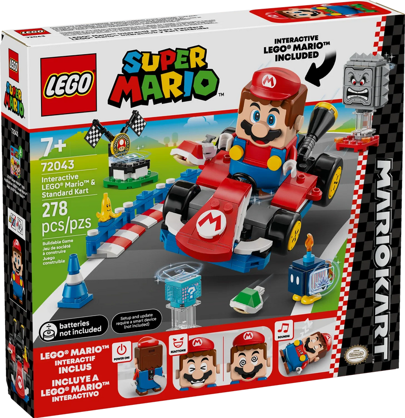 LEGO®  Mario Kart™ Interactive Mario™ & Standard Kart Set 72043
