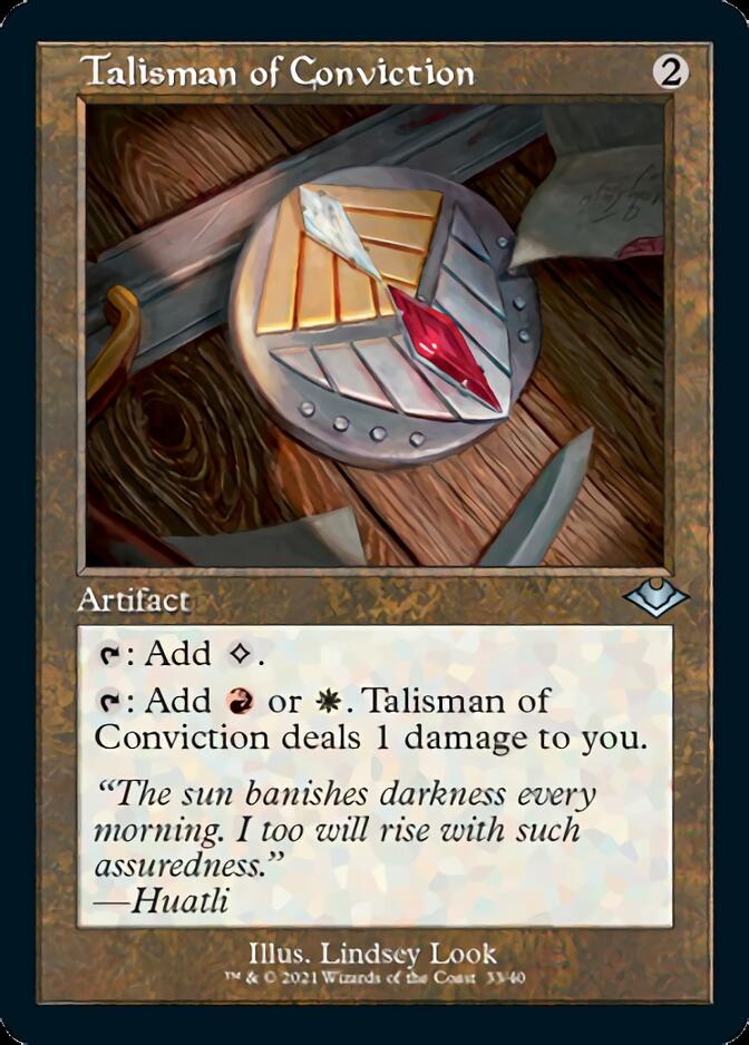 Talisman of Conviction (Retro Foil Etched) [Modern Horizons 2]