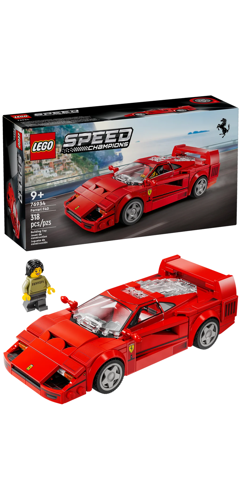 LEGO®  Speed Champions Ferrari F40 Supercar Set 76934