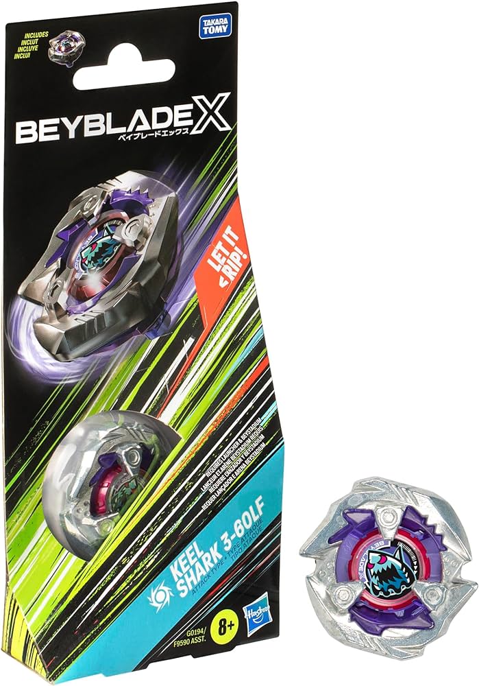 Beyblade X - Keel Shark 3-60LF (Attack Type)