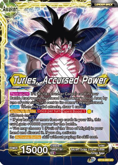 Turles // Turles, Accursed Power (BT15-092) [Saiyan Showdown]