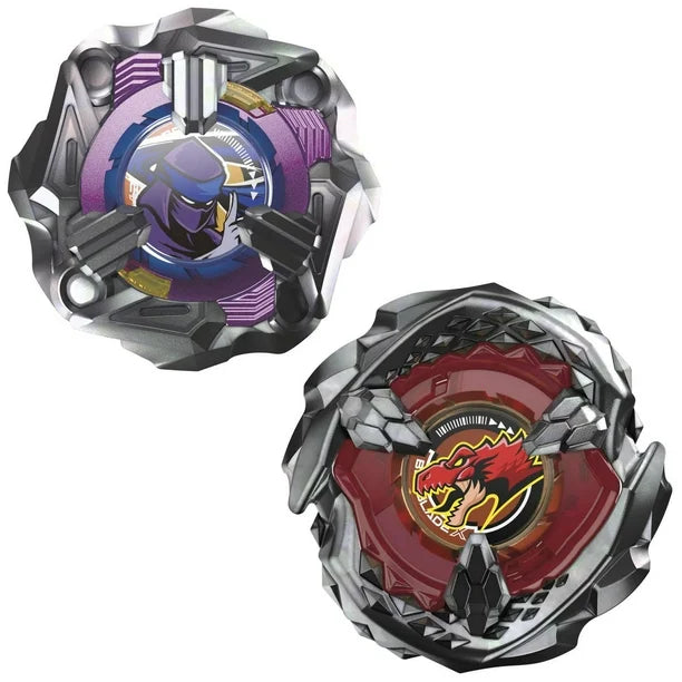 Beyblade X - Pack double - Gale Wyvern 5-80GB (type Endurance) / Tail Viper 3-80HN (type Défense)