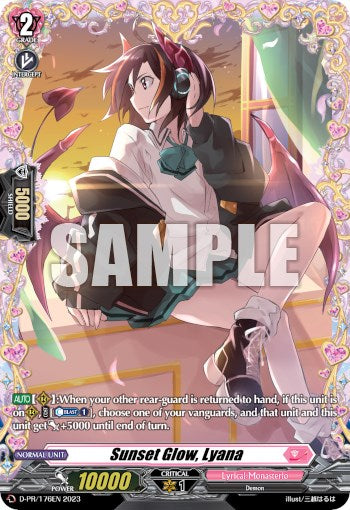 Sunset Glow, Lyana (Frame Rare) (D-PR/176EN) [D Promo Cards]