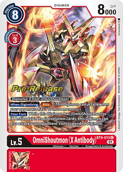 OmniShoutmon (X Antibody) [BT9-013] [X Record Pre-Release Promos]