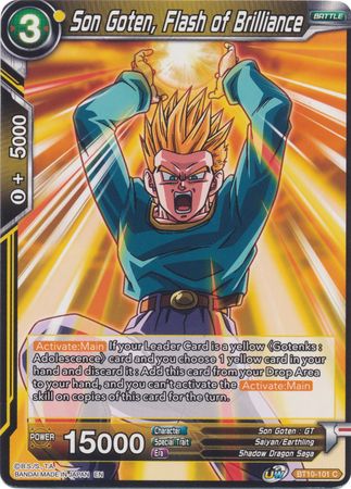 Son Goten, Flash of Brilliance (BT10-101) [Rise of the Unison Warrior]