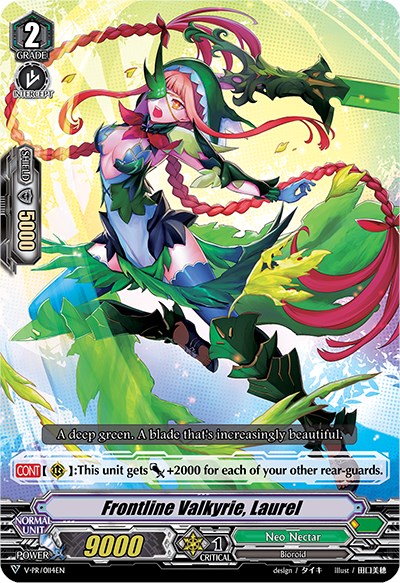 Frontline Valkyrie, Laurel (Parallel Foil) (V-PR/0114EN) [V Promo Cards]