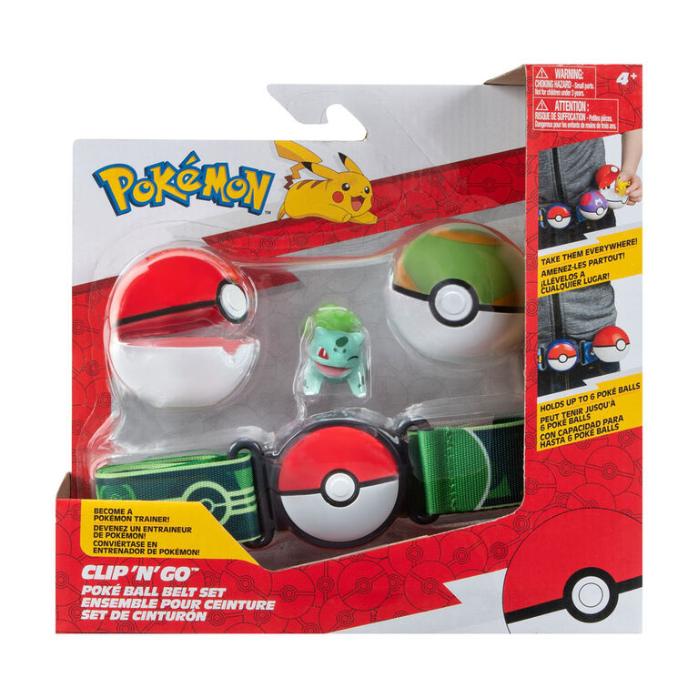 Pokemon - Clip 'N' Go - Poké Ball Set - Bulbasaur