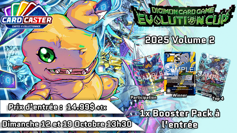 Digimon - Evolution Cup 2025 Vol.2 - Dimanche 19 Octobre 13h30