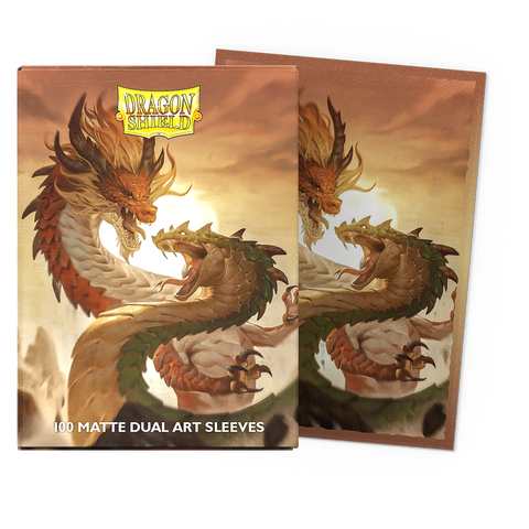 Dragon Shield - Standard Matte Dual Art Sleeves - Wood Snake (100)