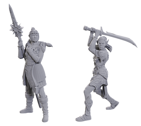 Dungeons & Dragons - Lae’zel & Shadowheart - Mini Figurine (Unpainted)
