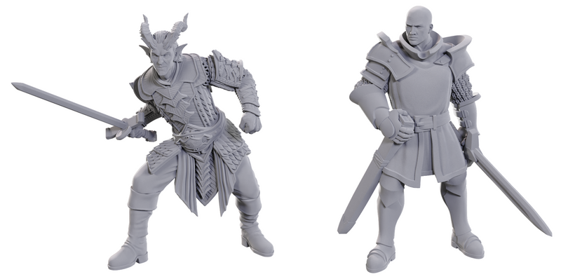 Dungeons & Dragons - Ulder Ravengard & Zevlor - Mini Figurine(Unpainted)