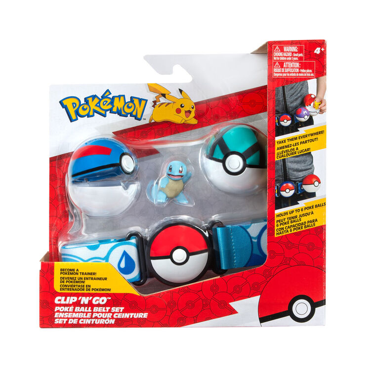 Pokemon - Clip 'N' Go - Poké Ball Set - Squirtle