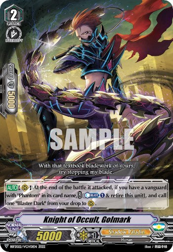 Knight of Occult, Golmark (BSF2022/VGV01EN 2022) [Bushiroad Event Cards]