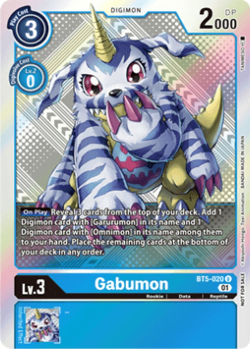 Gabumon [BT5-020] (X Record Pre-Release Tournament Winner Card) [X Record Pre-Release Promos]