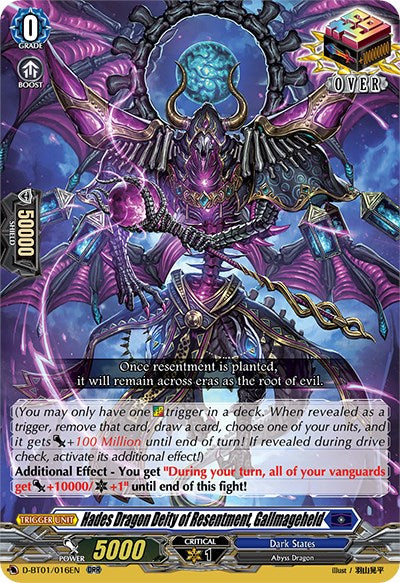 Hades Dragon Deity of Resentment, Gallmageheld (D-BT01/016EN) [Genesis of the Five Greats]