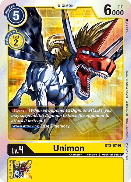 Unimon [ST3-07] (Event Pack) [Starter Deck: Heaven's Yellow Promos]