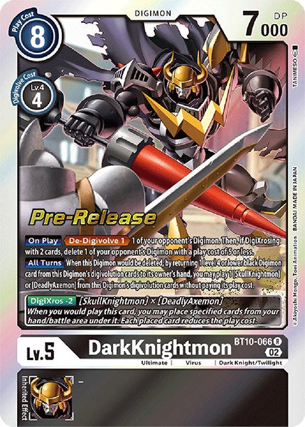 DarkKnightmon [BT10-066] [Xros Encounter Pre-Release Cards]