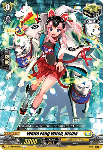 White Fang Witch, Disma (D-BT01/102EN) [Genesis of the Five Greats]