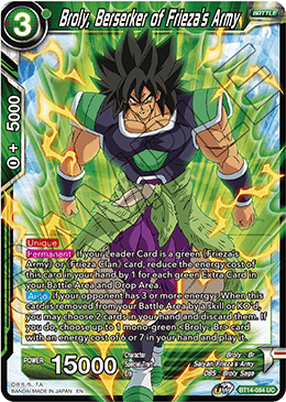 Broly, Berserker of Frieza's Army (BT14-084) [Cross Spirits]