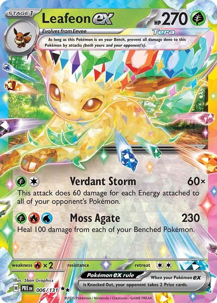 Leafeon ex (006/131) [Scarlet &amp; Violet : Évolutions prismatiques] 