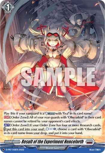 Result of the Experiment Henceforth (D-PR/140EN) [D Promo Cards]