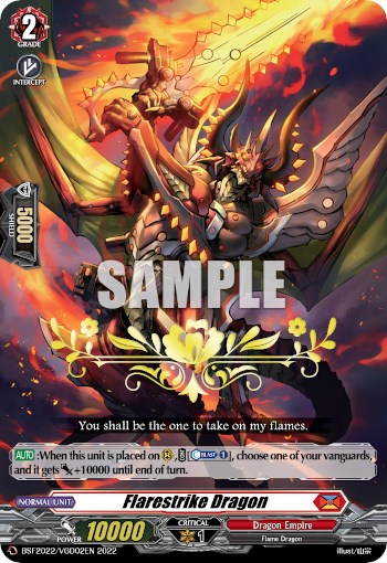 Flarestrike Dragon (Hot Stamped) (BSF2022/VGD02EN 2022) [Bushiroad Event Cards]