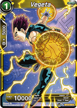 Vegeta (BT14-102) (BT14-102) [Cross Spirits]