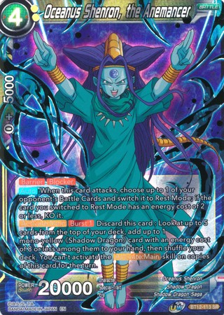 Oceanus Shenron, the Anemancer (BT12-113) [Vicious Rejuvenation]