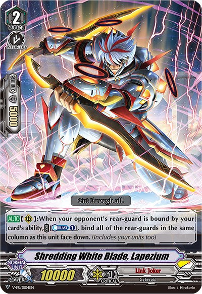 Shredding White Blade, Lapezium (Parallel Foil) (V-PR/0104EN) [V Promo Cards]