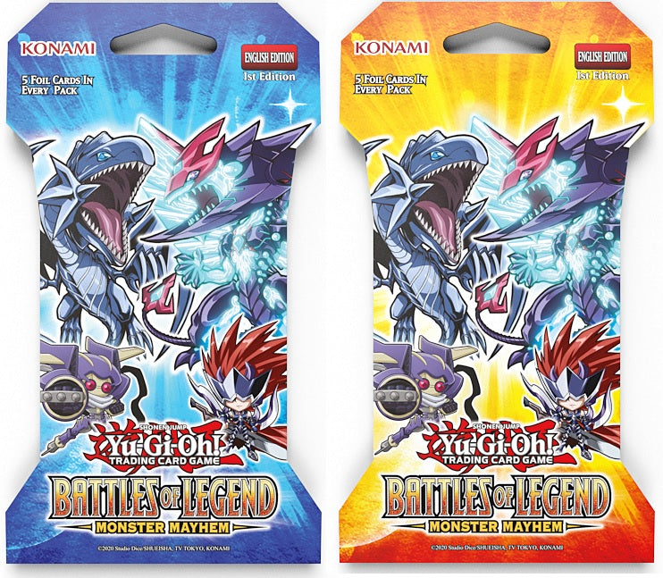 Yu-Gi-Oh! - Battle of Legends : Monster Mayhem - Sleeved Booster Pack- 1st Edition