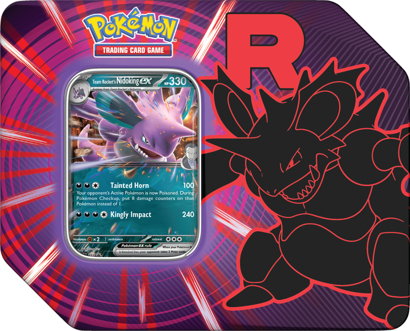 *Pre-Order* Pokémon - Team Rocket's Nidoking ex - Tin