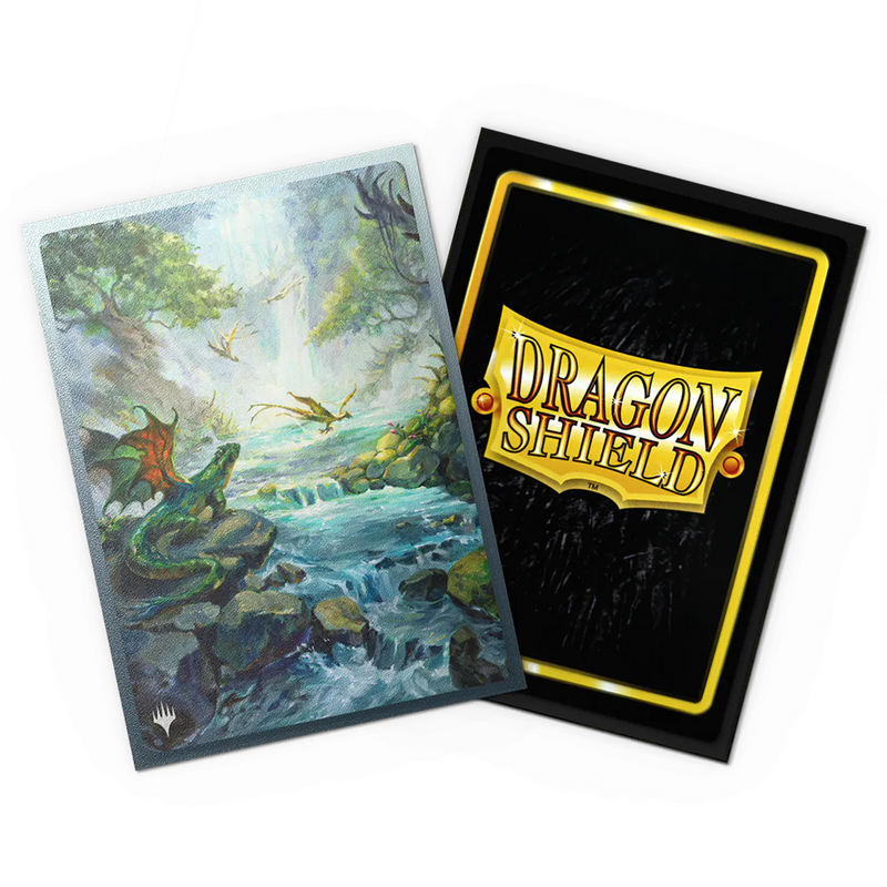Dragon Shield - Magic the Gathering - Landfall Series Misty Rainforest - Matte Sleeves (100)