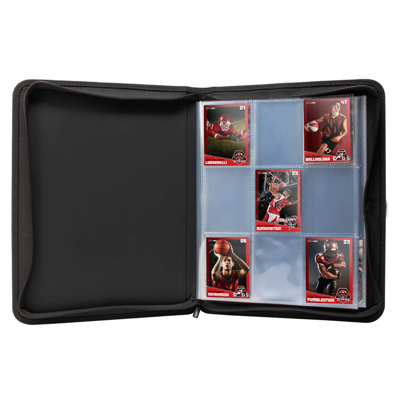Ultra Pro - 4 pochettes zippées - Rouge - Classeur PRO (160) 