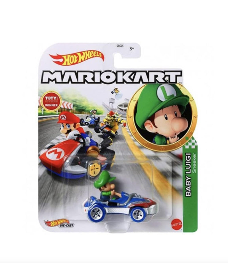 Hot Wheels - Mario Kart - Baby Luigi Sheeker