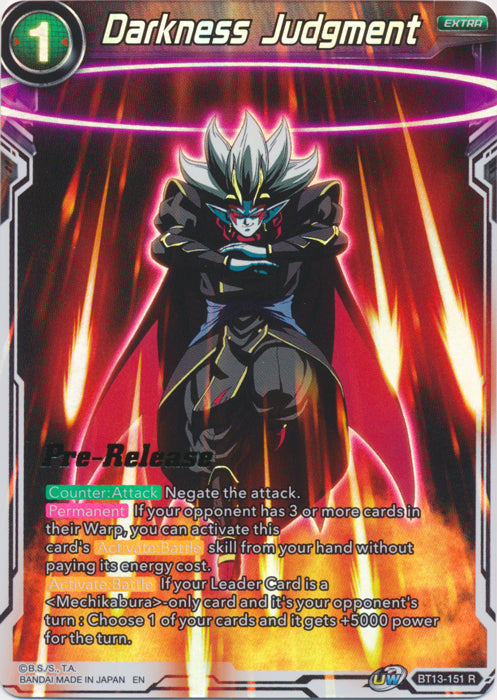 Darkness Judgment (BT13-151) [Supreme Rivalry Prerelease Promos]